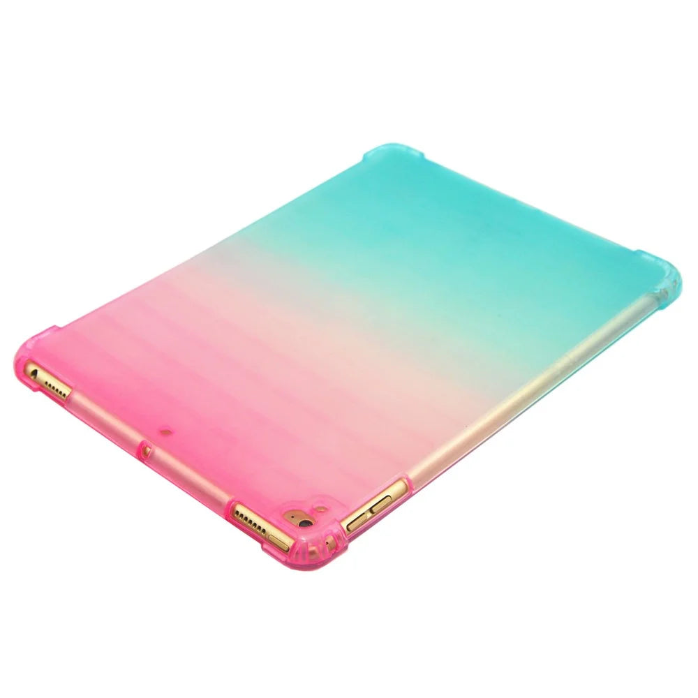 Colorful Air Cushion TPU Cover Case for iPad 10.2 (2021)/(2020)/(2019)/Pro 10.5-inch (2017)/Air 10.5 inch (2019)/Pro 10.5-inch (2017)/Air 10.5 inch (2019) - Pink/Green - 4