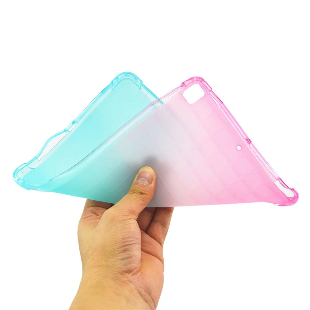 Colorful Air Cushion TPU Cover Case for iPad 10.2 (2021)/(2020)/(2019)/Pro 10.5-inch (2017)/Air 10.5 inch (2019)/Pro 10.5-inch (2017)/Air 10.5 inch (2019) - Pink/Green - 5