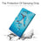 Light Spot Decor Patterned Wallet Leather Smart Cover for iPad 10.2 (2021)/(2020)/(2019) - Blue Butterfly - 4