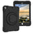Tablet Case for iPad 10.2 (2021) / (2020) / (2019) Swivel Handle Kickstand PC + Silicone Protection Cover - All Black - 1