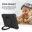 Tablet Case for iPad 10.2 (2021) / (2020) / (2019) Swivel Handle Kickstand PC + Silicone Protection Cover - All Black - 4