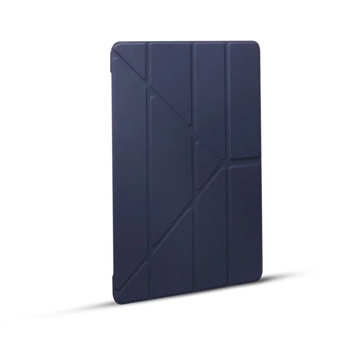 Leather Case for iPad 10.2 (2021) / (2020) / (2019) Origami Stand Tablet Protective Shell - Dark Blue - 5