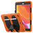 Anti-scratch Shockproof Kickstand PC+Silicone Tablet Hybrid Case for iPad 10.2 (2020)/(2019) - Orange - 1