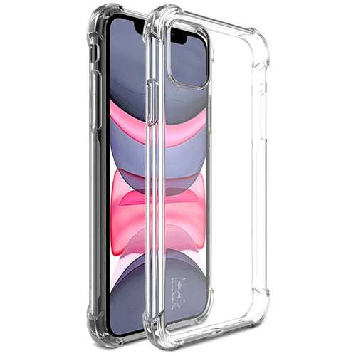 IMAK Silky Anti-drop TPU Soft Shell + Screen Protector Film for iPhone 11 6.1 inch (2019) - Transparent - 1