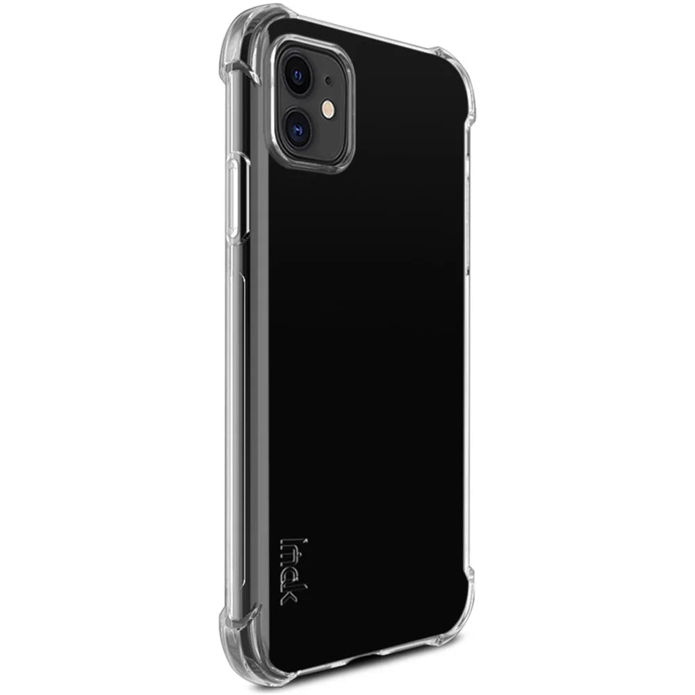 IMAK Silky Anti-drop TPU Soft Shell + Screen Protector Film for iPhone 11 6.1 inch (2019) - Transparent - 4