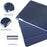 Tri-fold Plastic+PU Leather Tablet Case for iPad 10.2 (2021)/(2020)/(2019) - Dark Blue - 4