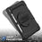 For iPad 10.2 (2020) / (2019) 360° Swivel Kickstand PC + Silicone Tablet Case Hand Strap Protective Cover with Shoulder Strap - All Black - 3