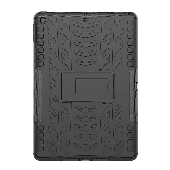Anti-slip PC + TPU Hybrid Case with Kickstand for iPad 10.2 (2021)/(2020)/(2019) - Black - 4
