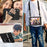 360° Swivel Handy Strap PC Silicone Kickstand Case with Shoulder Strap + Screen Protector for iPad mini (2019) 7.9 inch / mini 4 - Black - 5