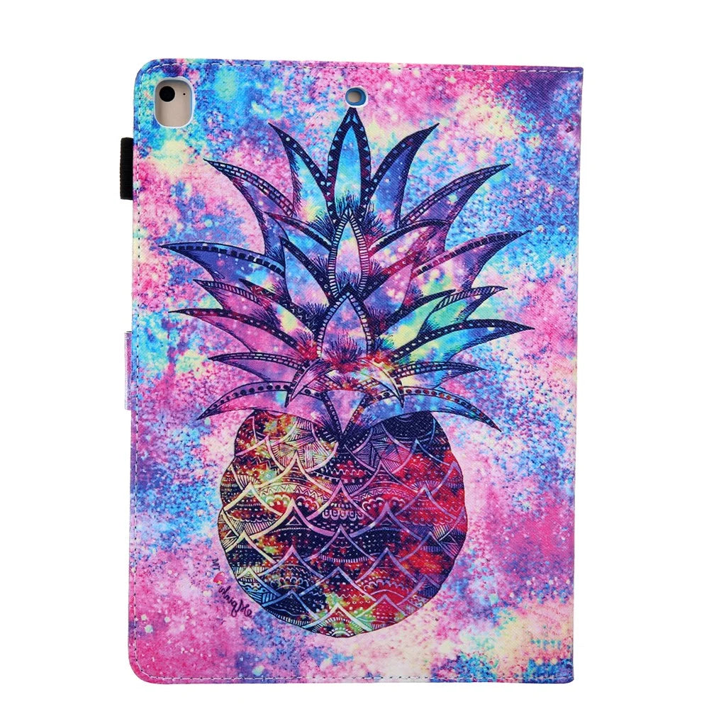 Pattern Printing Card Slots Stand Leather Tablet Case for iPad 10.2 (2021)/(2020)/(2019) - Pineapple - 2