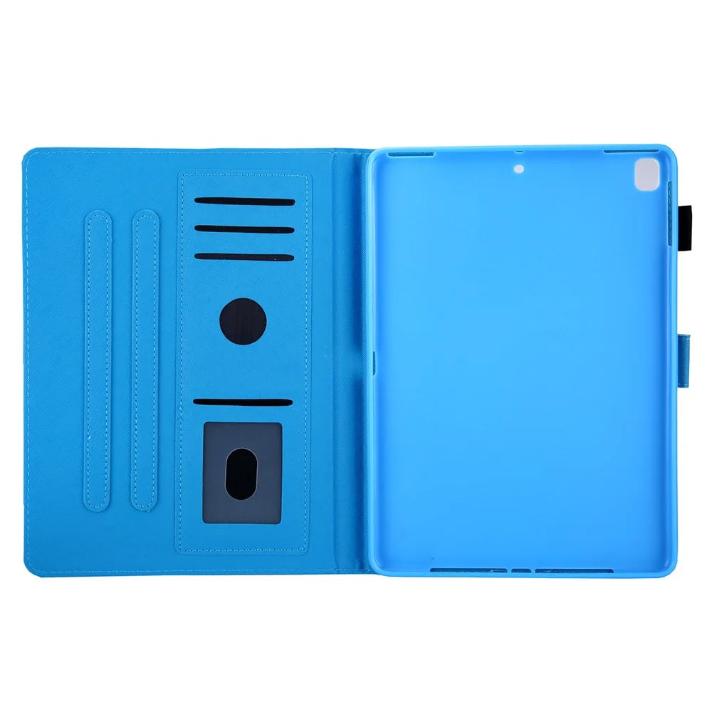 Pattern Printing Card Slots Stand Leather Tablet Case for iPad 10.2 (2021)/(2020)/(2019) - Pineapple - 6