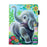 Patterned Leather Stand Card Holder Tablet Case for iPad 9.7-inch (2018)/(2017)/Air 2/Air (2013) - Elephant - 2