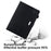 Multiple Viewing Foldable Stand Leather Wallet Tablet Case for iPad 10.2 (2021)/(2020)/(2019)/Pro 10.5-inch (2017)/Air 10.5 inch (2019) - Black - 2