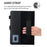 Multiple Viewing Foldable Stand Leather Wallet Tablet Case for iPad 10.2 (2021)/(2020)/(2019)/Pro 10.5-inch (2017)/Air 10.5 inch (2019) - Black - 6