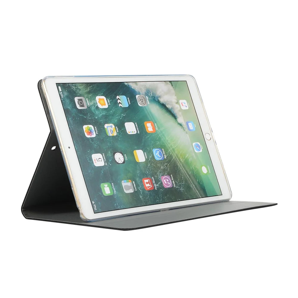 JFPTC Cloth Texture Smart Stand Leather Tablet Case Shell for iPad 10.2 (2021)/(2020)/(2019) - Black - 5