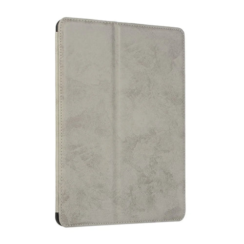 For iPad 10.2 (2021)/(2020)/(2019) Protective Case Auto Wake/Sleep Leather Wallet Stand Tablet Cover with Pen Slot - Grey - 1