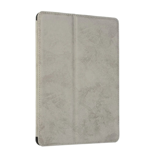 For iPad 10.2 (2021)/(2020)/(2019) Protective Case Auto Wake/Sleep Leather Wallet Stand Tablet Cover with Pen Slot - Grey - 1
