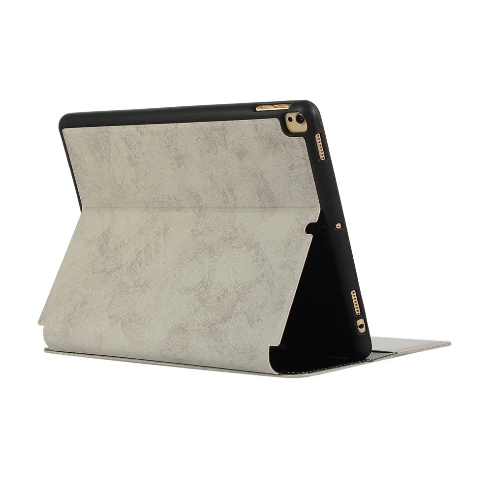 For iPad 10.2 (2021)/(2020)/(2019) Protective Case Auto Wake/Sleep Leather Wallet Stand Tablet Cover with Pen Slot - Grey - 6