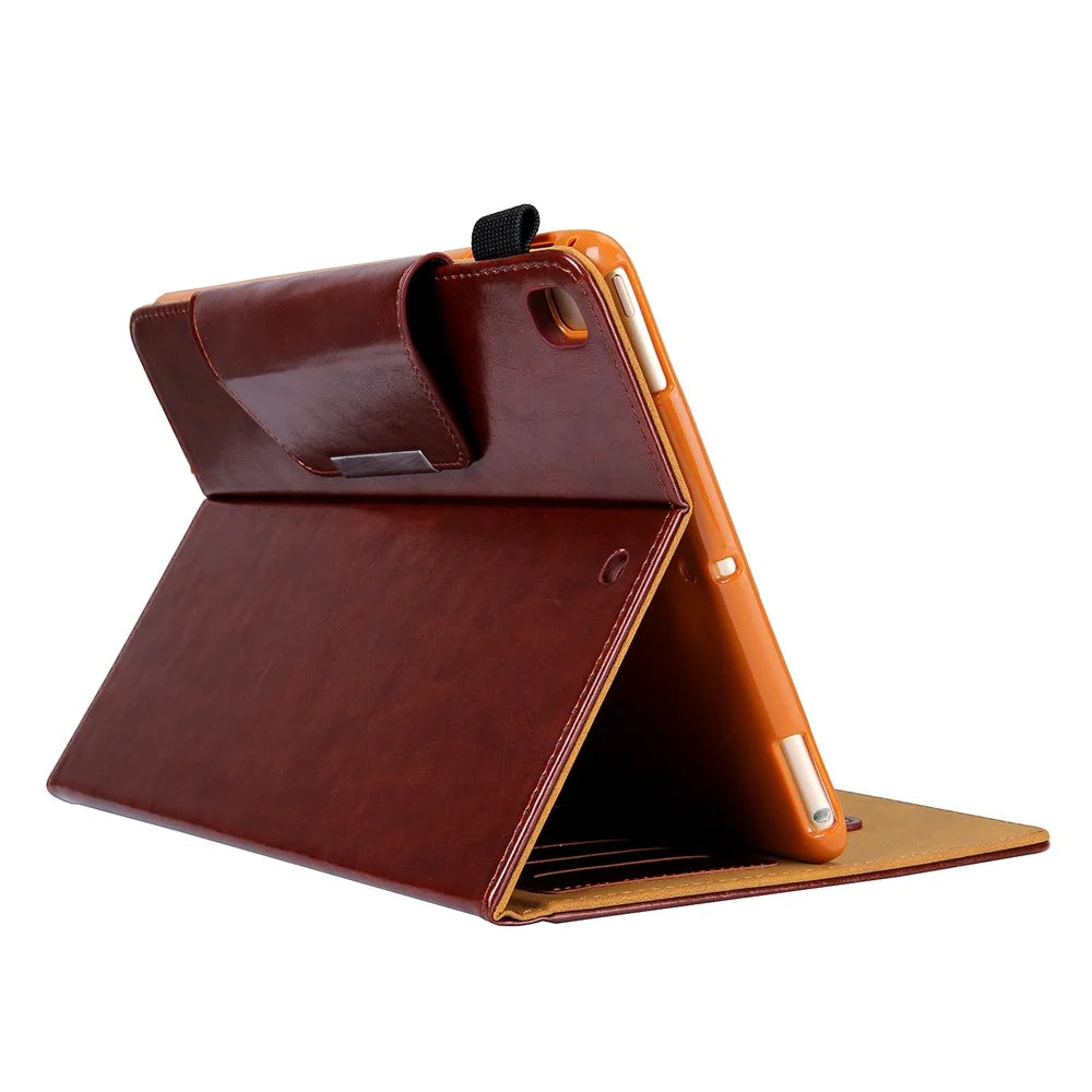 Crazy Horse Texture Stand Card Slots PU Leather Tablet Cover for iPad 10.2 (2021)/(2020)/(2019) / iPad Pro 10.5-inch (2017) / iPad Air 10.5 inch (2019) - Brown - 4