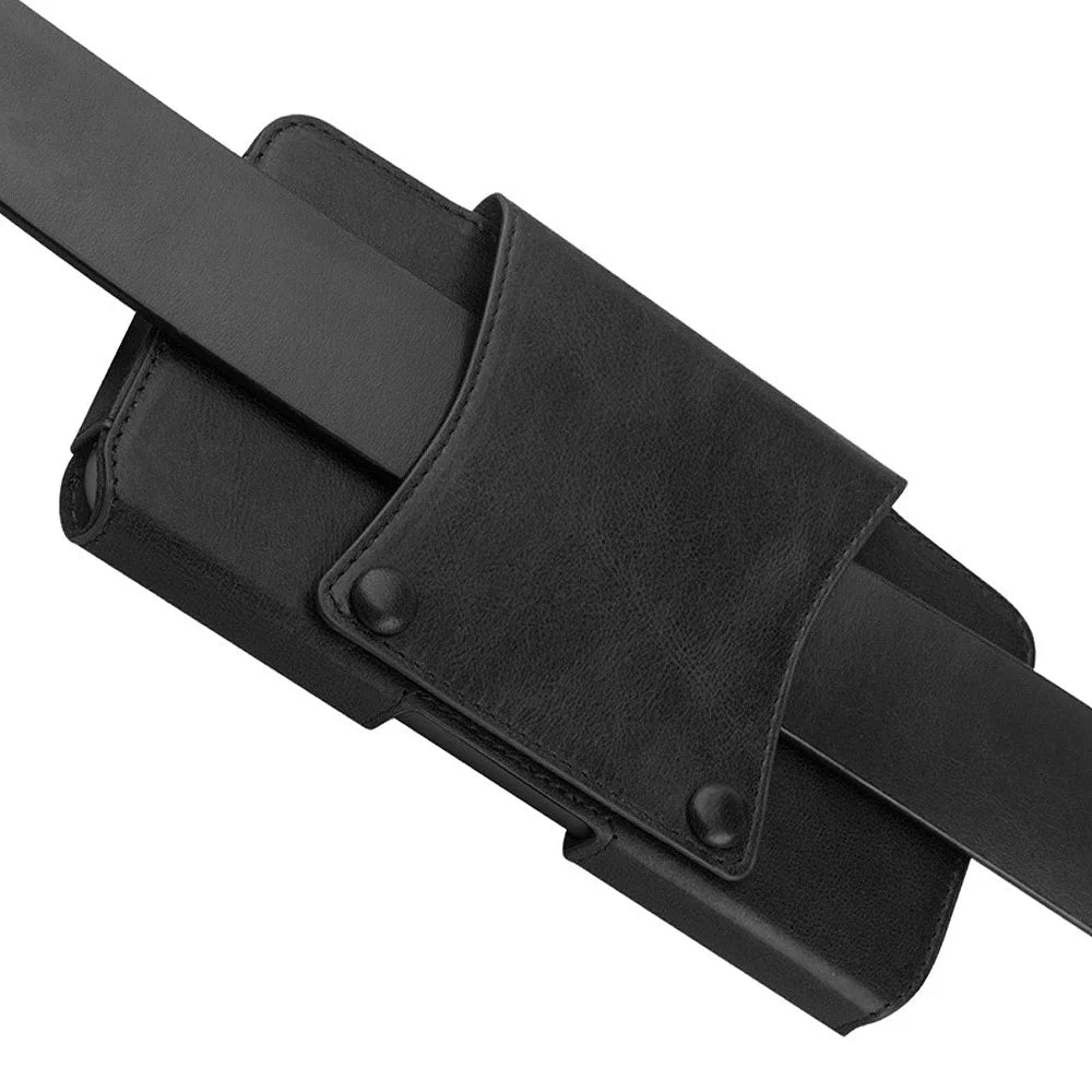 QIALINO Quality Cowhide Leather Holster Case Waist Bag for iPhone 11 6.1-inch - Black - 4