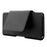 QIALINO For iPhone 11 Pro 5.8-inch Cowhide Leather Holster Phone Case Waist Loop Bag - Black - 1
