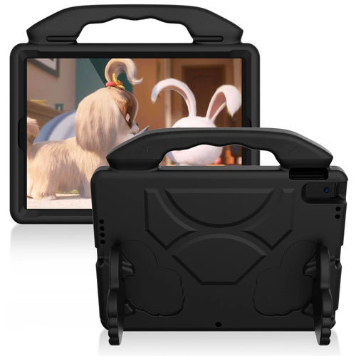Shockproof Thumb Kickstand EVA Tablet Case for iPad 10.2 (2021)/(2020)/(2019)/iPad Pro 10.5-inch (2017)/iPad Air 10.5 inch (2019)/iPad Pro 11-inch (2018) - Black - 1