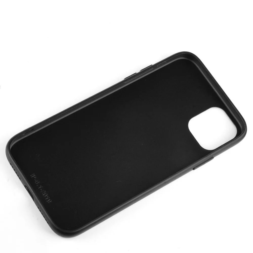 Leather Coated PC + TPU Hybrid Phone Cover Case for iPhone 11 Pro Max 6.5-inch - Black - 4