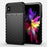 Thunder Series Twill Skin Texture Soft TPU Back Phone Case for iPhone X / XS 5.8 inch - Black - 1
