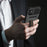 TPU+PU Leather Phone Case with Card Slot and Elastic Finger Ring Strap for iPhone 11 6.1-inch - Black - 2