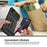 TPU+PU Leather Phone Case with Card Slot and Elastic Finger Ring Strap for iPhone 11 6.1-inch - Black - 6