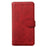For iPhone X/XS 5.8 inch Solid Color Flip Leather Wallet Mobile Phone Shell - Red - 2