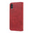 For iPhone X/XS 5.8 inch Solid Color Flip Leather Wallet Mobile Phone Shell - Red - 4