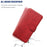 For iPhone X/XS 5.8 inch Solid Color Flip Leather Wallet Mobile Phone Shell - Red - 5
