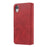For iPhone XR 6.1 inch Solid Color Flip Leather Wallet Mobile Phone Covering - Red - 4