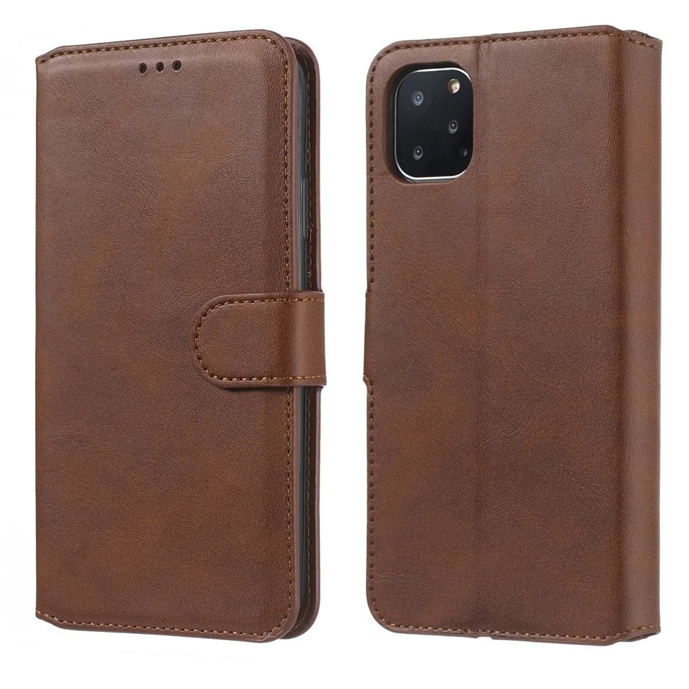 Wallet Leather Stand Case for iPhone 11 Pro 5.8 inch - Brown - 3