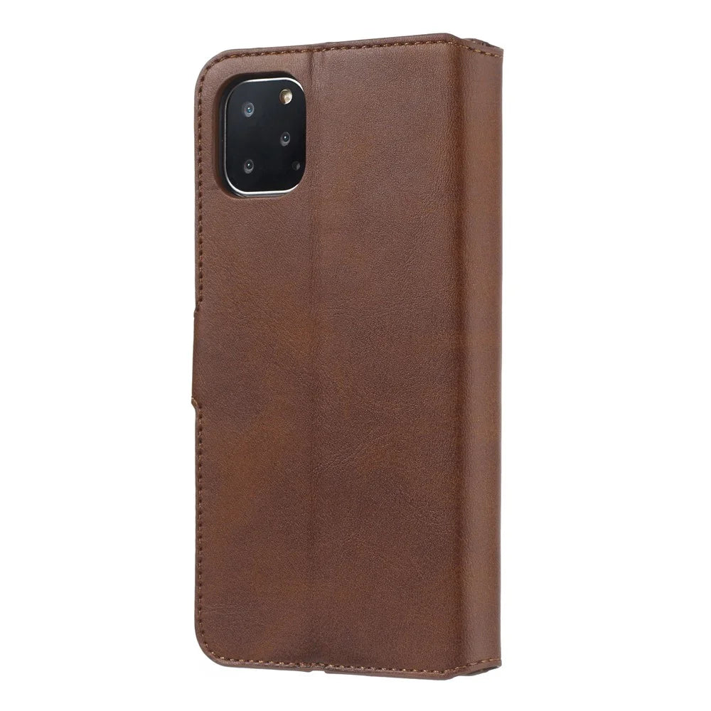 Wallet Leather Stand Case for iPhone 11 Pro 5.8 inch - Brown - 4