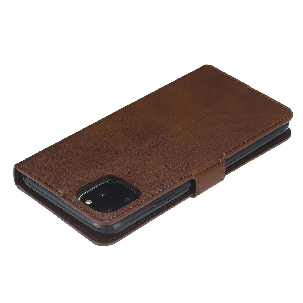 Wallet Leather Stand Case for iPhone 11 Pro 5.8 inch - Brown - 7