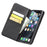 QIALINO for Apple iPhone 11 Pro 5.8 inch Cross Texture Genuine Leather Wallet Detachable 2 in 1 Phone Cover - Black - 3