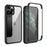 Tempered Glass (Front & Back) + TPU Frame Combo Cover for iPhone 11 Pro Max 6.5 inch - Black - 1