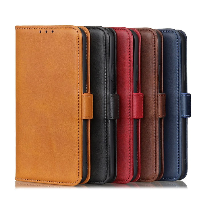Wallet Stand Magnetic Closure Leather Shell for iPhone 11 6.1 inch - Blue - 7