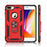 Hybrid PC TPU Kickstand Armor Style Phone Case for iPhone 6 Plus/7 Plus/8 Plus 5.5 inch - Red - 3