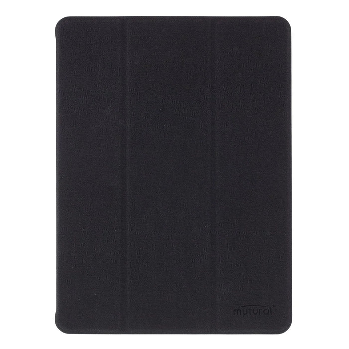 MUTURAL Auto Wake Sleep Stand Smart Leather Tablet Case for iPad 10.2 (2021)/(2020)/(2019) - Black - 2