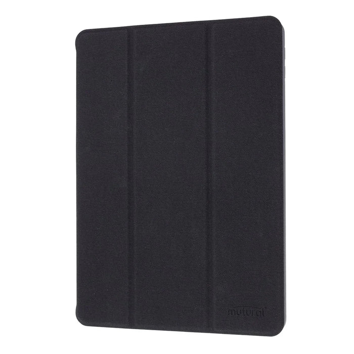 MUTURAL Auto Wake Sleep Stand Smart Leather Tablet Case for iPad 10.2 (2021)/(2020)/(2019) - Black - 3