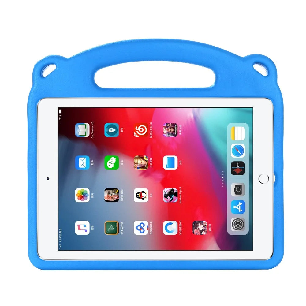 Panda Pattern EVA Shockproof Tablet Case with Kickstand for iPad 10.2 (2021)/(2020)/(2019) - Blue - 2