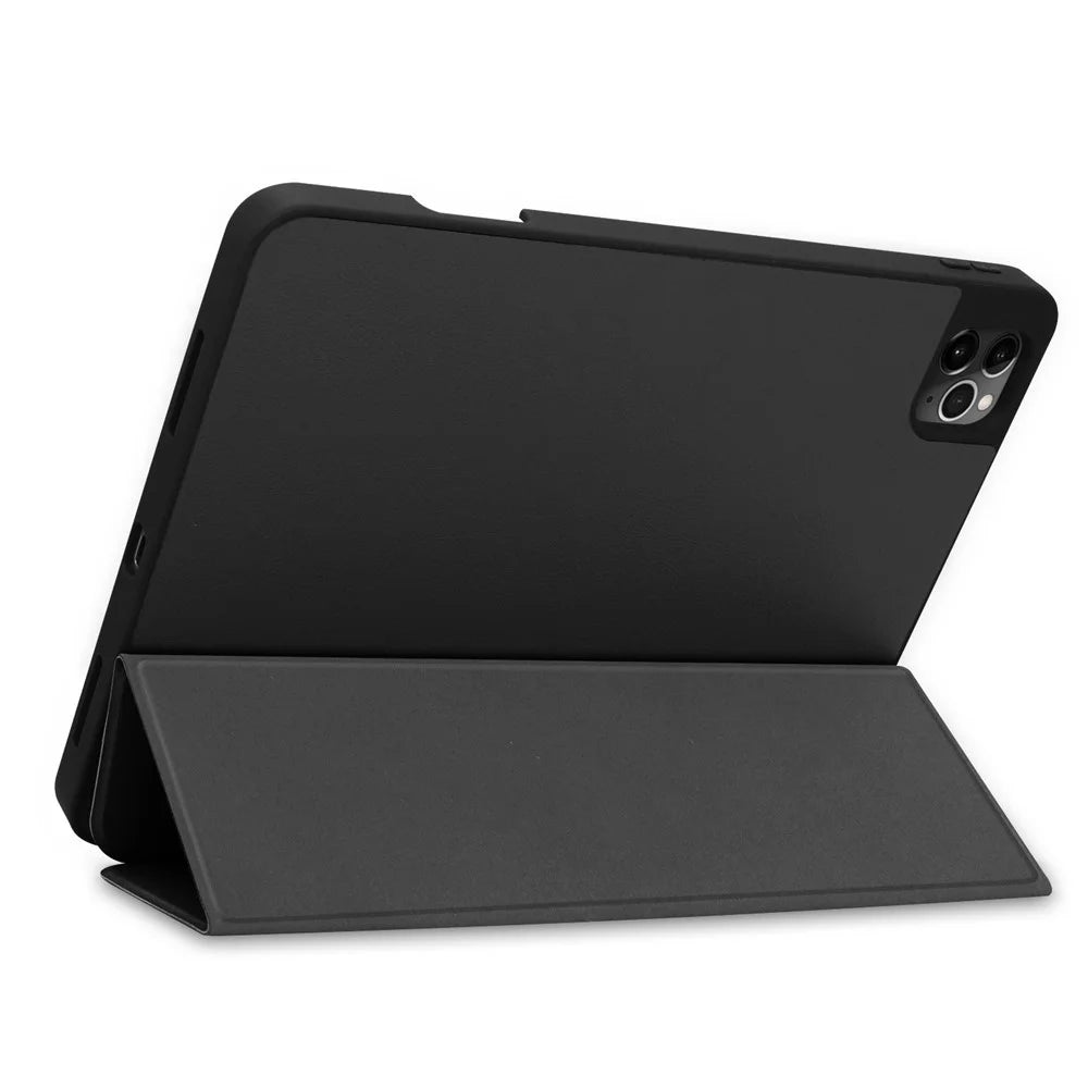 Stand Leather Tablet Case with Pen Slot for iPad Air 11 (2026) / (2025) / (2024) / Air (2022) (2020) / Pro 11 (2022) (2021) (2020) (2018) - Black - 7