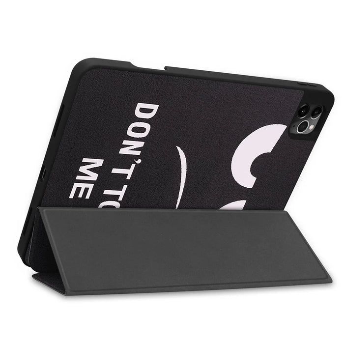 Pattern Printing Tri-Fold Stand Leather Special Case for iPad Pro 11-inch (2022) / (2021) / (2020) / (2018) - Don't Touch Me - 7