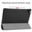 PU Leather Stable Tri-fold Stand Cover Hard Back Shell with Auto Sleep / Wake for iPad Pro 11-inch (2022) / (2021) / (2020) / (2018) - Black - 5