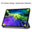 Printing Surface Tri-fold Stand Leather Smart Case for iPad Pro 11-inch (2022) / (2021) / (2020) / (2018) Tablet Cover - Painting Galaxy - 4