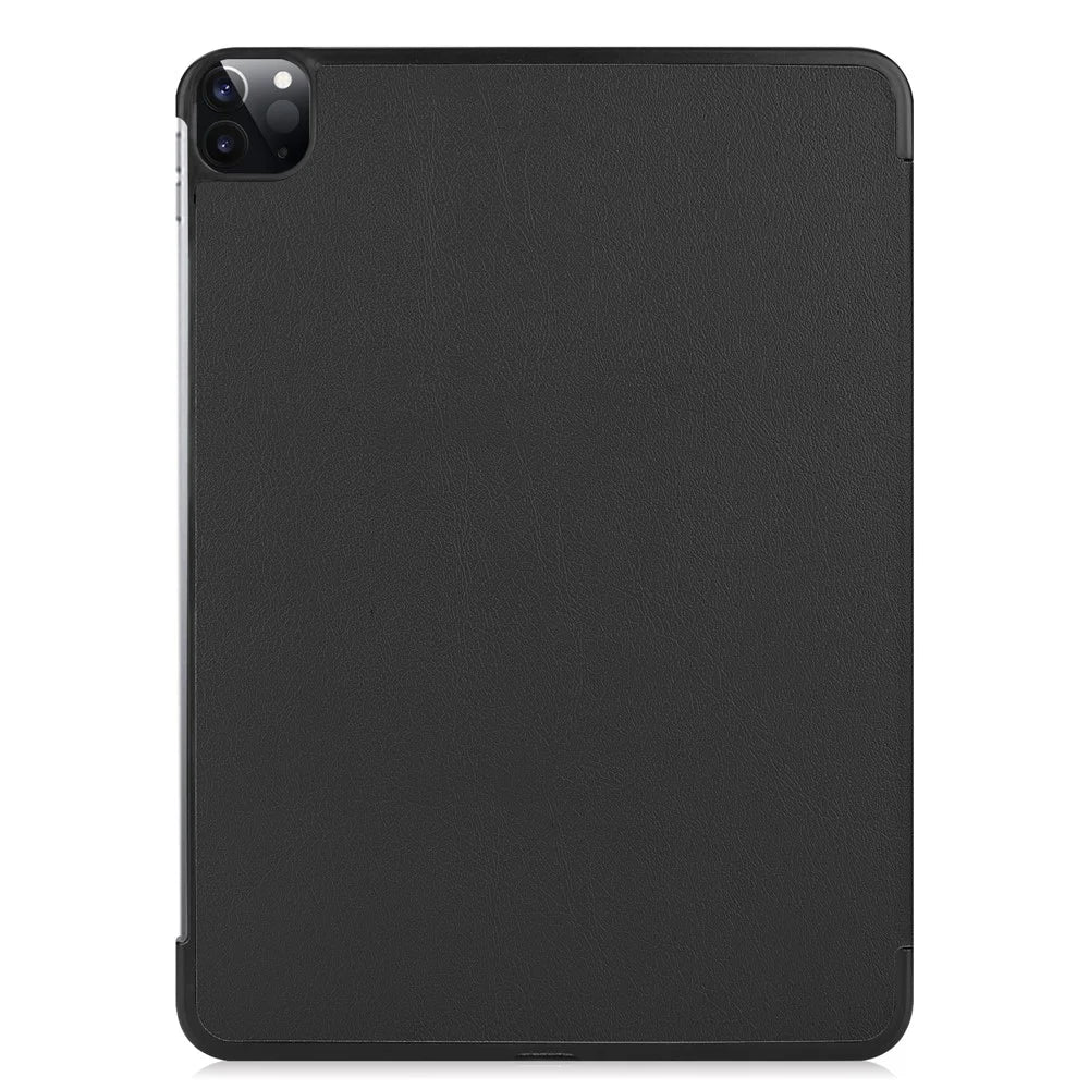 Leather Cover for iPad Air 13 (2026) / (2025) / (2024) / Pro 12.9 (2022) / (2021) / (2020) / (2018) Folio Stand Auto Sleep / Wake Tablet Case - Black - 7