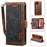 Retro Splicing Leather Covering for iPhone 11 Pro 5.8 inch - Grey - 1